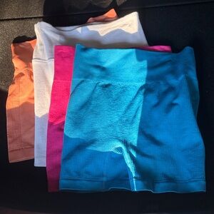 PACK OF 4 Women's Workout Multi-Color Shorts Set